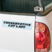 CONSERVATIEVE BUMPERSTICKER CAT LADY (Op Truck)