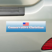 Conservatieve Christelijke Bumpersticker (Op auto)