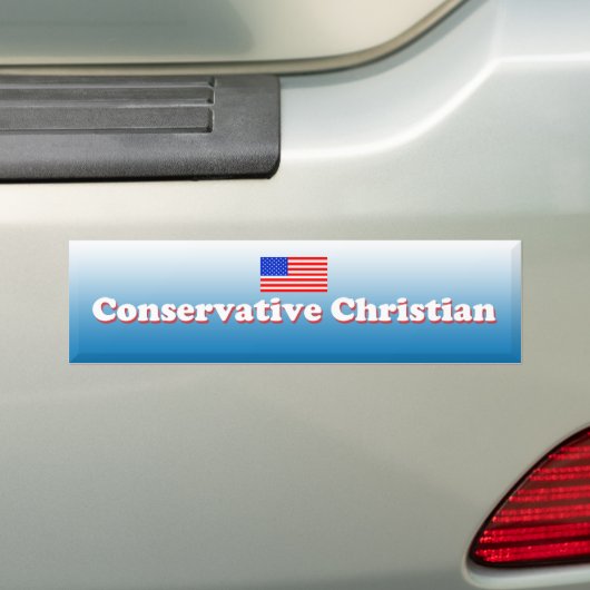 Conservatieve Christelijke Bumpersticker (Op auto)