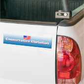 Conservatieve Christelijke Bumpersticker (Op Truck)