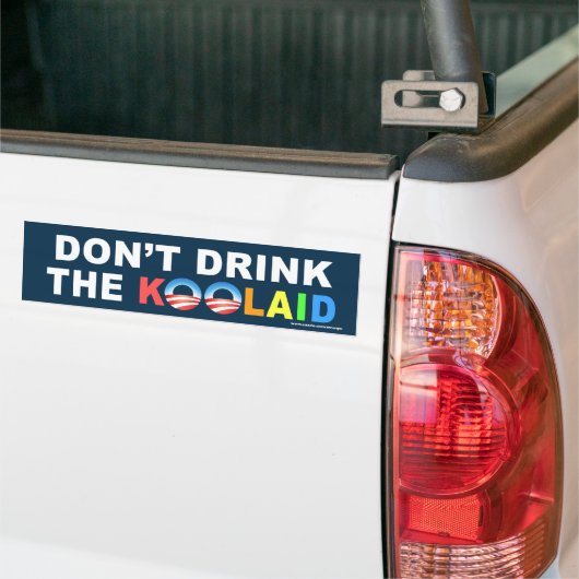 Conservatieve "Drink de kooset niet"-sticker Bumpersticker (Op Truck)