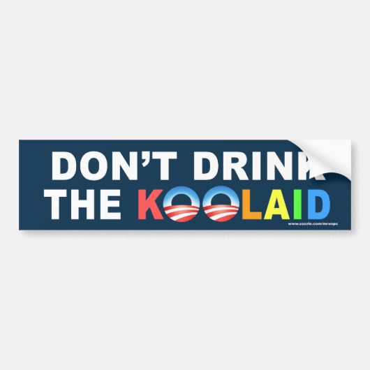 Conservatieve "Drink de kooset niet"-sticker Bumpersticker (Voorkant)