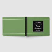 Conservatieve, eenvoudige begrafenis gastenboek (Volledig)