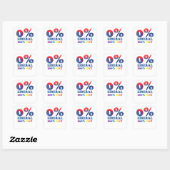 Conservatieve Gay Pride LGBT Vierkante Sticker (Vel)