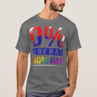 Conservatieve Gay Pride Rainbow Flag LGB T-shirt