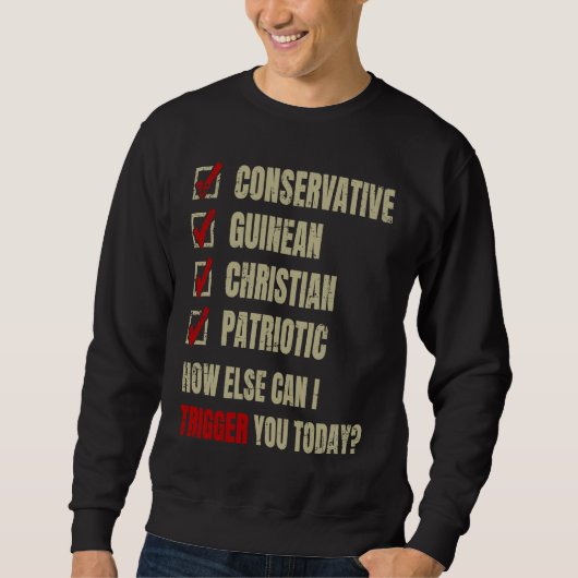 Conservatieve Guineese Christelijke Patriottische Trui (Voorkant)