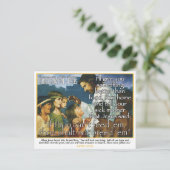 Conservatieve Jezus over hulp aan de armen Briefkaart (Staand voorkant)