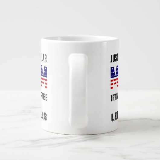 Conservatieve moeder Mok-20oz Grote Koffiekop (Achterkant)