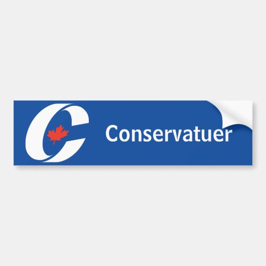 Conservatieve Partij Canada Bumpersticker (Voorkant)