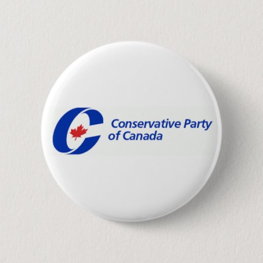 Conservatieve Partij van Canada Logo Ronde Button 5,7 Cm (Voorkant)