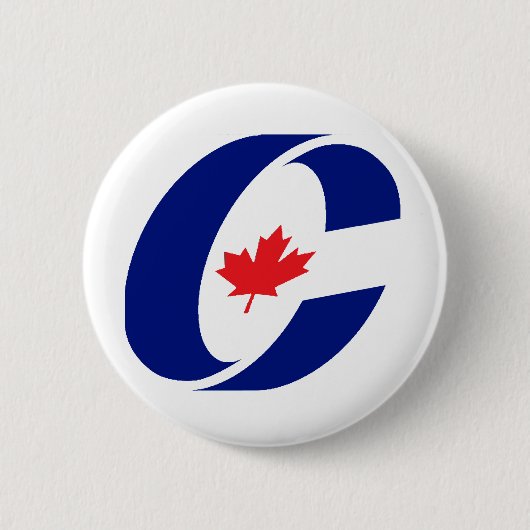 Conservatieve Partij van Canada Ronde Button 5,7 Cm (Voorkant)