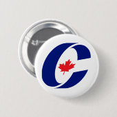 Conservatieve Partij van Canada Ronde Button 5,7 Cm (Voorkant /achterkant)
