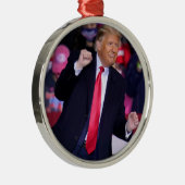 Conservatieve Republikein MAGA Donald Trump Dansan Metalen Ornament (Rechts)