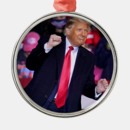 Conservatieve Republikein MAGA Donald Trump Dansan Metalen Ornament