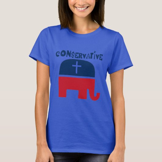Conservatieve republikein t-shirt (Voorkant)