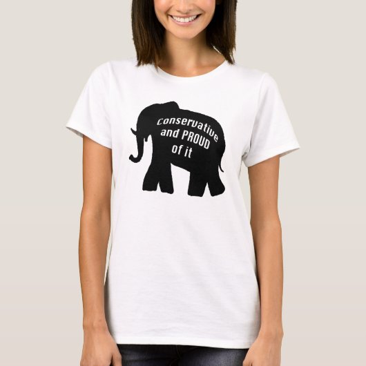 Conservatieve republikein t-shirt (Voorkant)