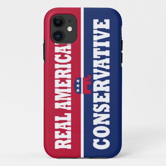 Conservatieve Republikeinse Amerikaanse iPhone 5 H Case-Mate iPhone Case (Achterkant)