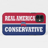 Conservatieve Republikeinse Amerikaanse iPhone 5 H Case-Mate iPhone Case (Achterkant (horizontaal))