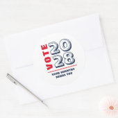 Conservatieve Republikeinse Democratische kiezer Ronde Sticker (Envelop)