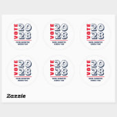 Conservatieve Republikeinse Democratische kiezer Ronde Sticker (Vel)