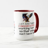 Conservatieve, Republikeinse grappige ons verkiezi Mok (Voorkant rechts)