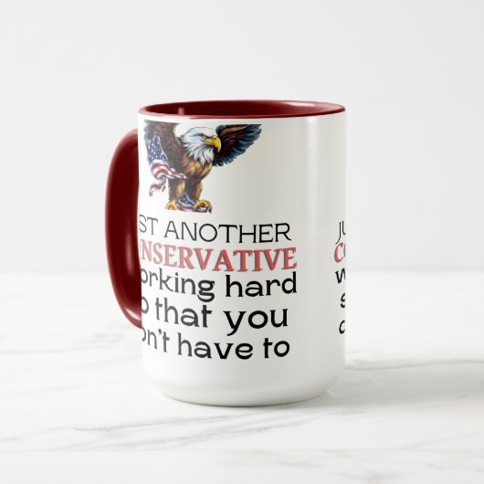 Conservatieve, Republikeinse grappige ons verkiezi Mok (Voorkant links)