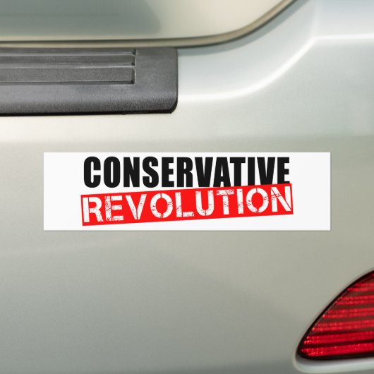Conservatieve Revolutie Bumpersticker (Op auto)