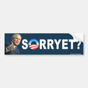 Conservatieve "Sorryet?" bumpersticker