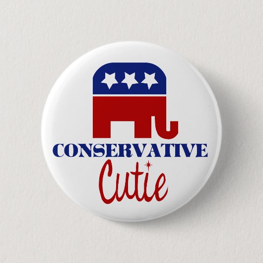 conservatieve stropdas ronde button 5,7 cm (Voorkant)