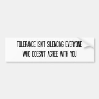 Conservatieve "Tolerance"-Bumpersticker Bumpersticker