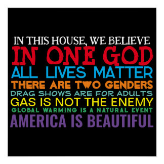 CONSERVATIEVE WAARDEN - GLOSSY-POSTER PERFECT POSTER