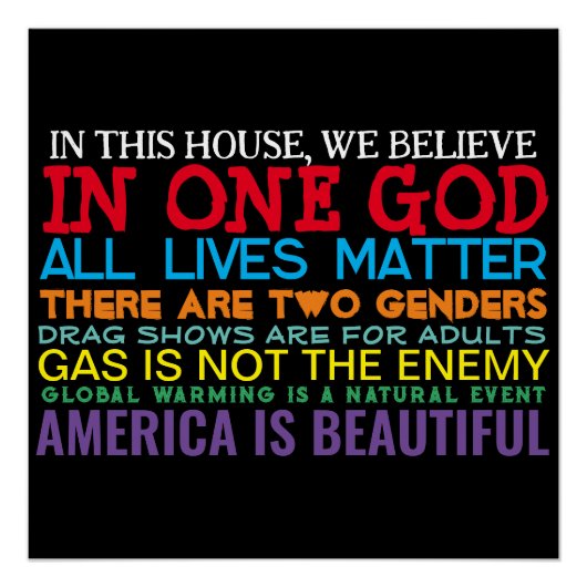 CONSERVATIEVE WAARDEN - GLOSSY-POSTER PERFECT POSTER (Voorkant)