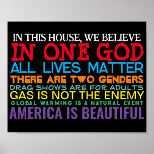 CONSERVATIEVE WAARDEN - POSTER