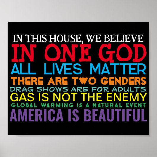 CONSERVATIEVE WAARDEN - POSTER (Voorkant)