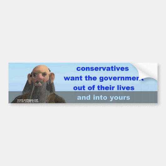 conservatieven bumpersticker (Voorkant)