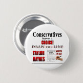Conservatieven hebben een keuze ronde button 5,7 cm (Voorkant /achterkant)