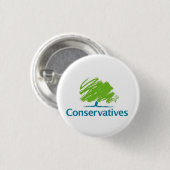 Conservatieven Logo Ronde Button 3,2 Cm (Voorkant /achterkant)
