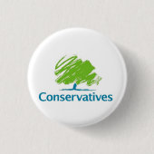 Conservatieven Logo Ronde Button 3,2 Cm (Voorkant)