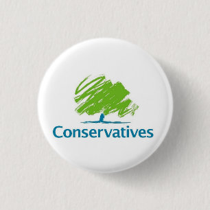Conservatieven Logo Ronde Button 3,2 Cm