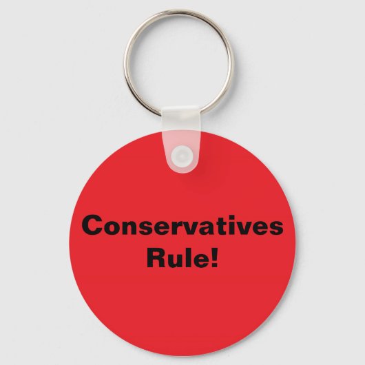 Conservatieven Regel! KeyRing Sleutelhanger (Voorkant)