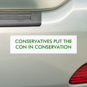 CONSERVATIEVEN STELLEN DE CON IN CONSES... - Geper Bumpersticker (Op auto)