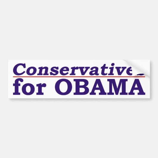Conservatieven voor Obama-bumpersticker Bumpersticker (Voorkant)