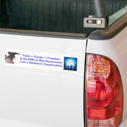 Conservatieven voor Santorum Bumpersticker (Op Truck)