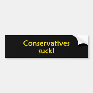 Conservatieven zuigen bumpersticker