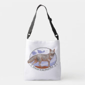 Conservation Island Fox Cross Body Bag Crossbody Tas (Achterkant)