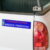 CONSERVATISME , BREEDBANDVRIJHEID BUMPERSTICKER (Op Truck)