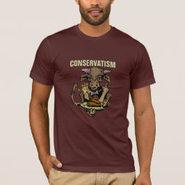 Conservatisme: Bull Serving Dinner of Koe Mest T-shirt
