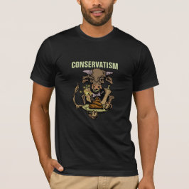 Conservatisme: Bull Serving Dinner of Koe Mest T-shirt