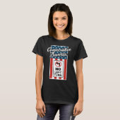 Conservative America Patriotic Flag No Left Turn R T-shirt (Voorkant volledig)
