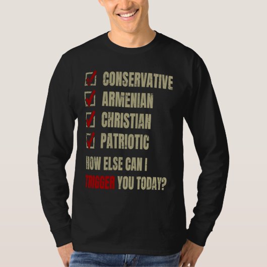 Conservative Armenian Christian Patriotic T-shirt (Voorkant)